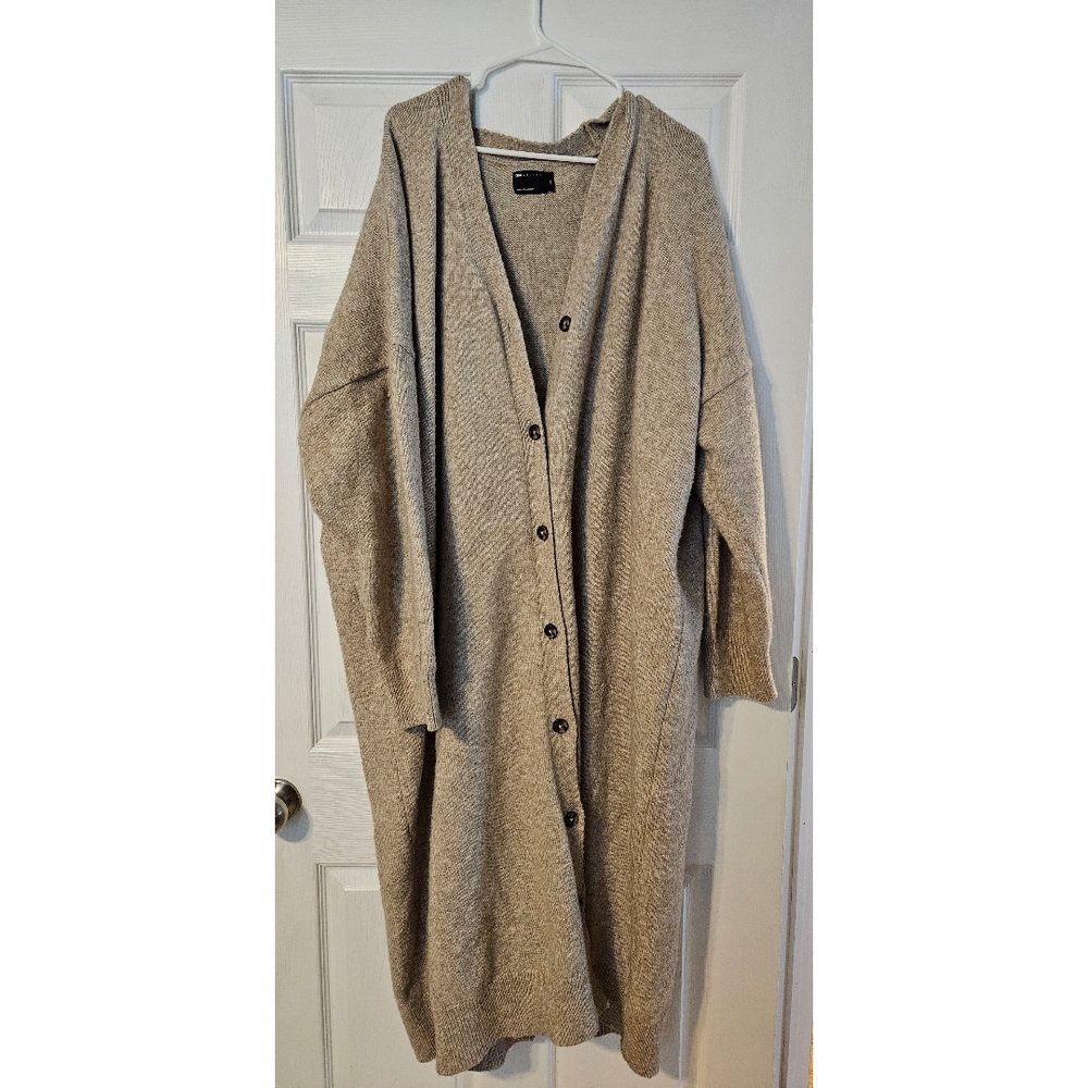 ASOS Curve Gray Button-Up Cardigan
